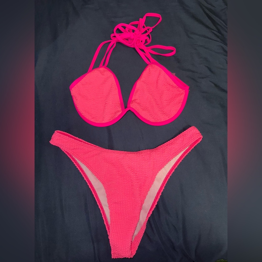 Vibrant Pink Bikini Set